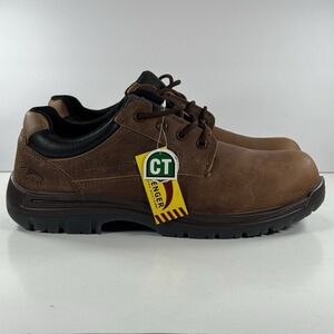 Avenger Composite Toe Oxford‎ Work Shoes Brown A7113 Non Slip Men's Size 14 W